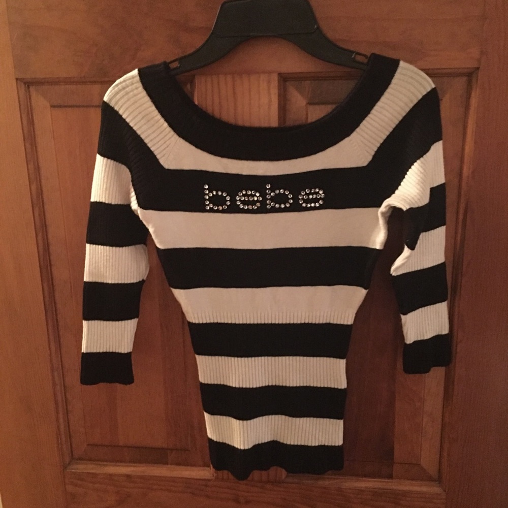Bebe crystal embellished sweater